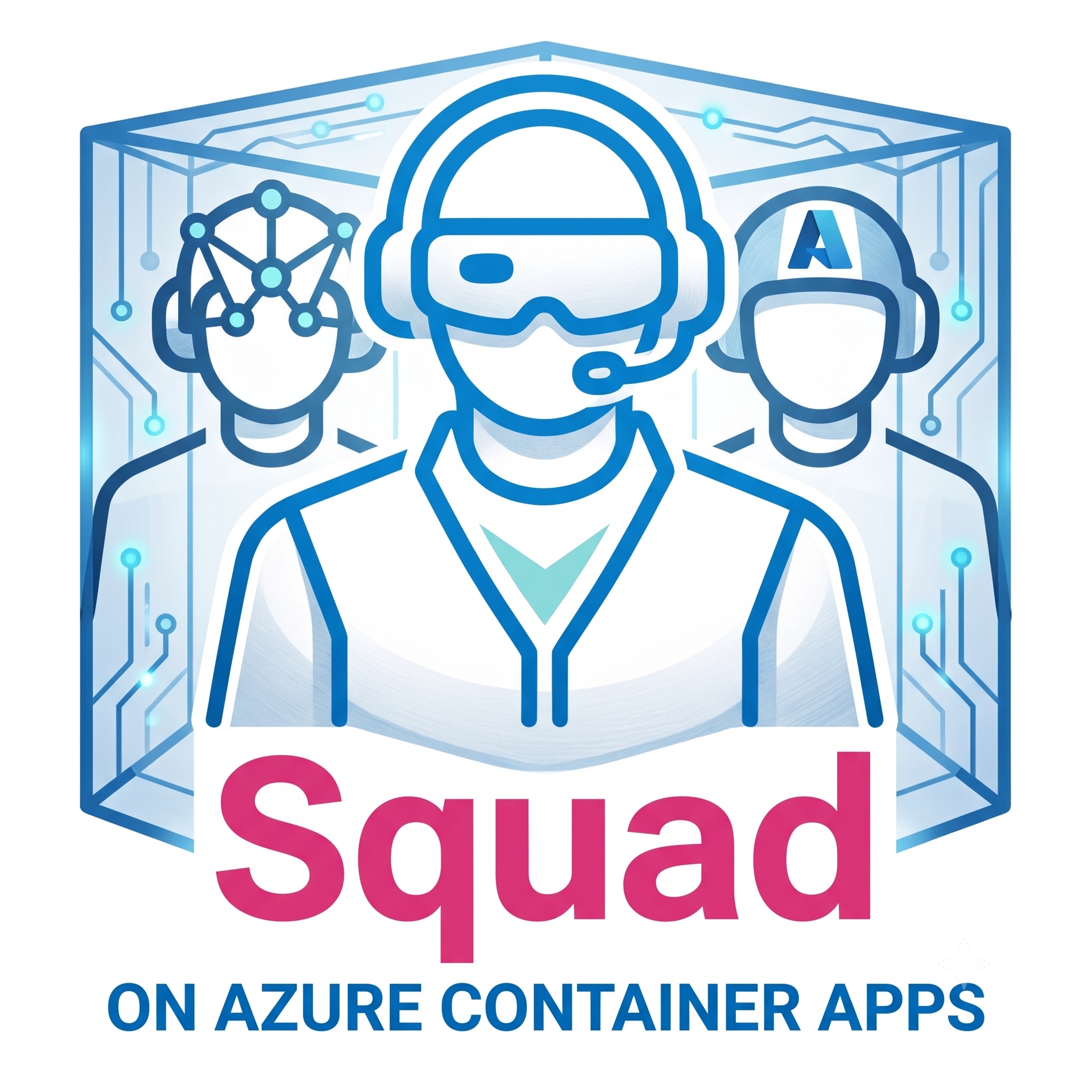 Squad on Azure Container Apps logo